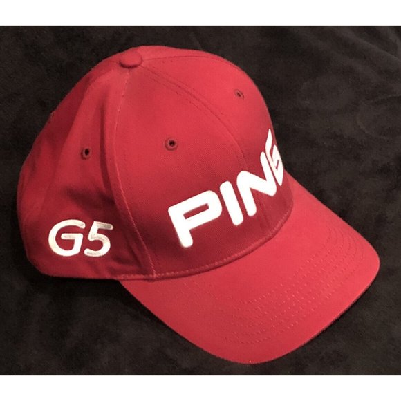 PING G15 Red Adjustable Strap Back Cap. Very Good Pre Owned Condition - Picture 2 of 8